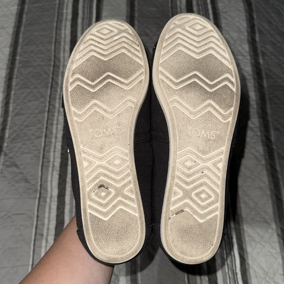 TOMS WOMEN’S ALPARGATA BLACK HERITAGE CANVAS SLIP ON SHOES - Picture 3 of 7